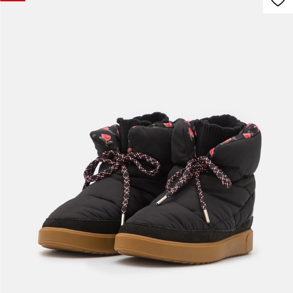 NIB kate spade cocoon nylon black booties - Picture 3 of 14